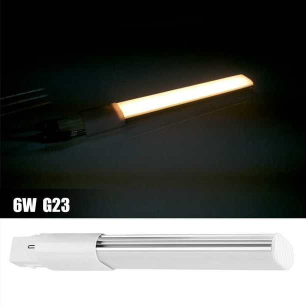 2-Pin Light Bulb GX23+6000K-Cool White Aluminium Alloy Compact Lamp 6W 85-265V Horizontal Recessed Tube Light Bulb Suitable for Recessed or Surface-mounted Downlights Recessed Cans Table/Desk Lamps 2-Pin Light Bulb GX23+6000K-Cool White Aluminium Alloy Compact Lamp 6W 85-265V Horizontal Recessed Tube Light Bulb Suitable for Recessed or Surface-mounted Downlights Recessed Cans Table/Desk Lamps